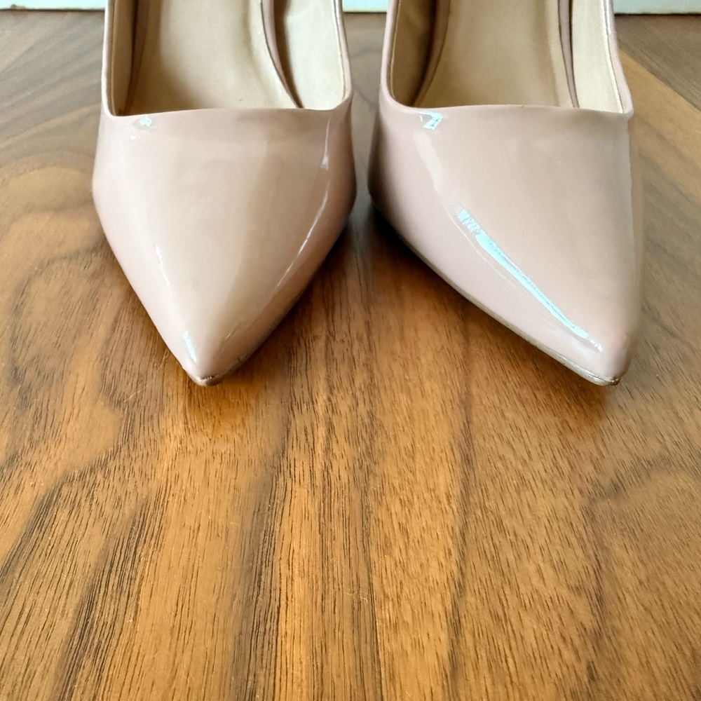Steve Madden Nude Pink Patent Heels - Picture 2 of 5